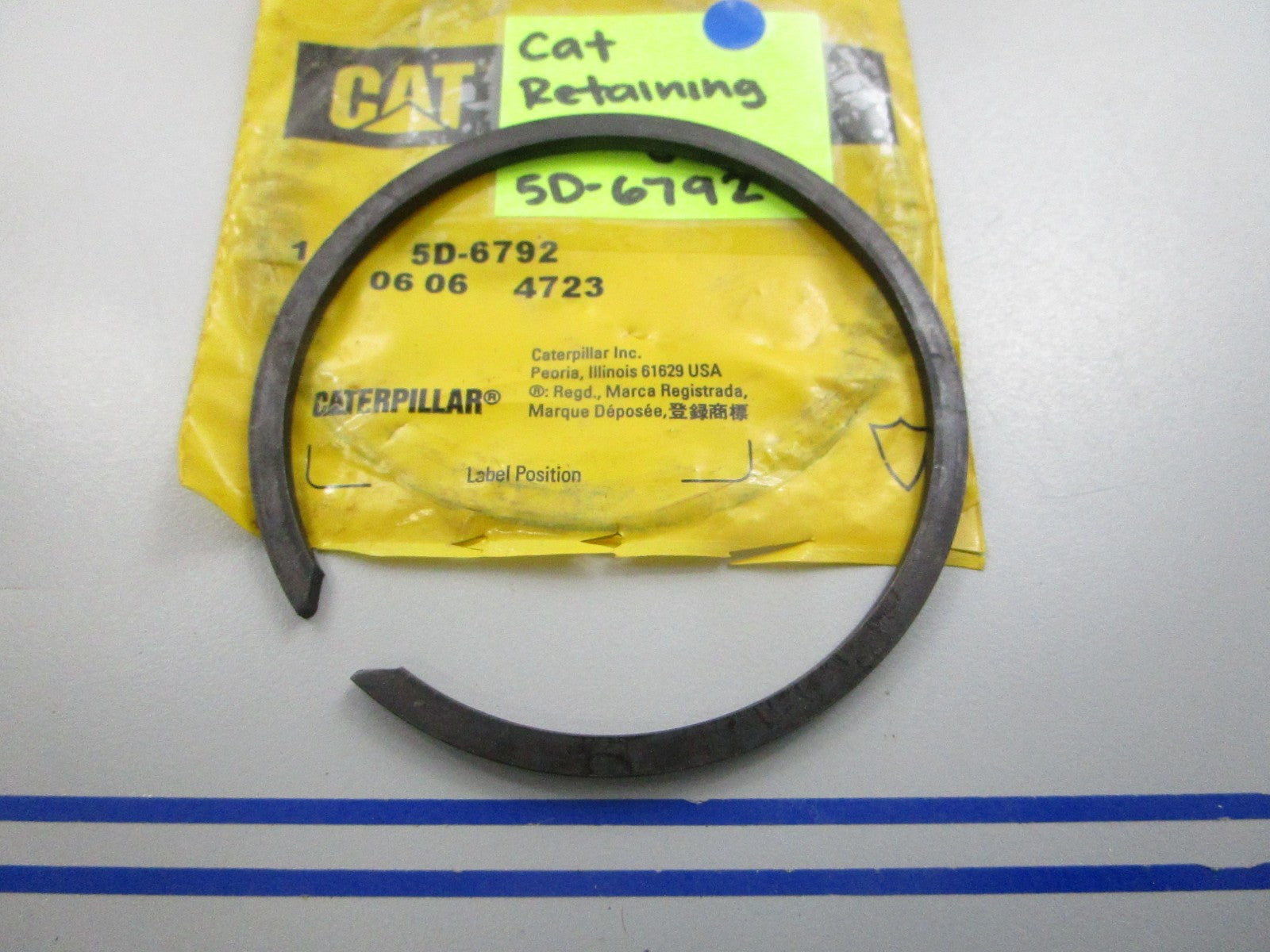 NEW OEM 5D-6792 CAT Retaining Ring 0810