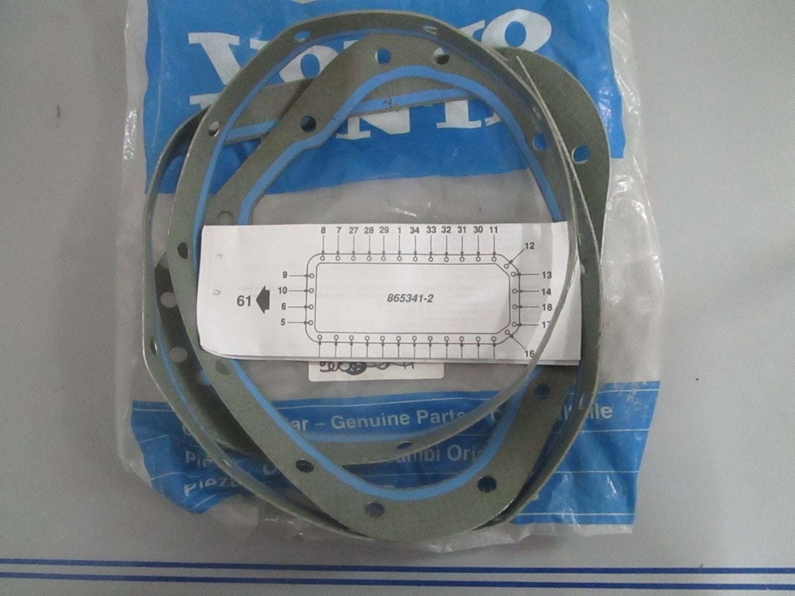 *NEW OEM* 0820 Volvo Penta Oil Pan Gasket 865341