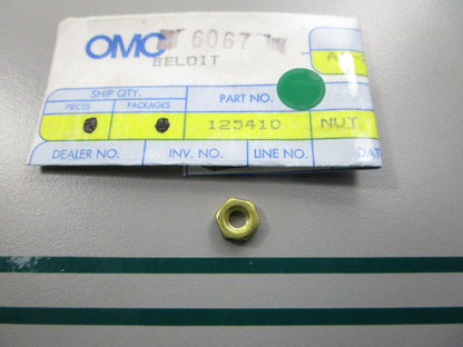 NEW OEM 125410 0125410 OMC Johnson Evinrude Nut 0810