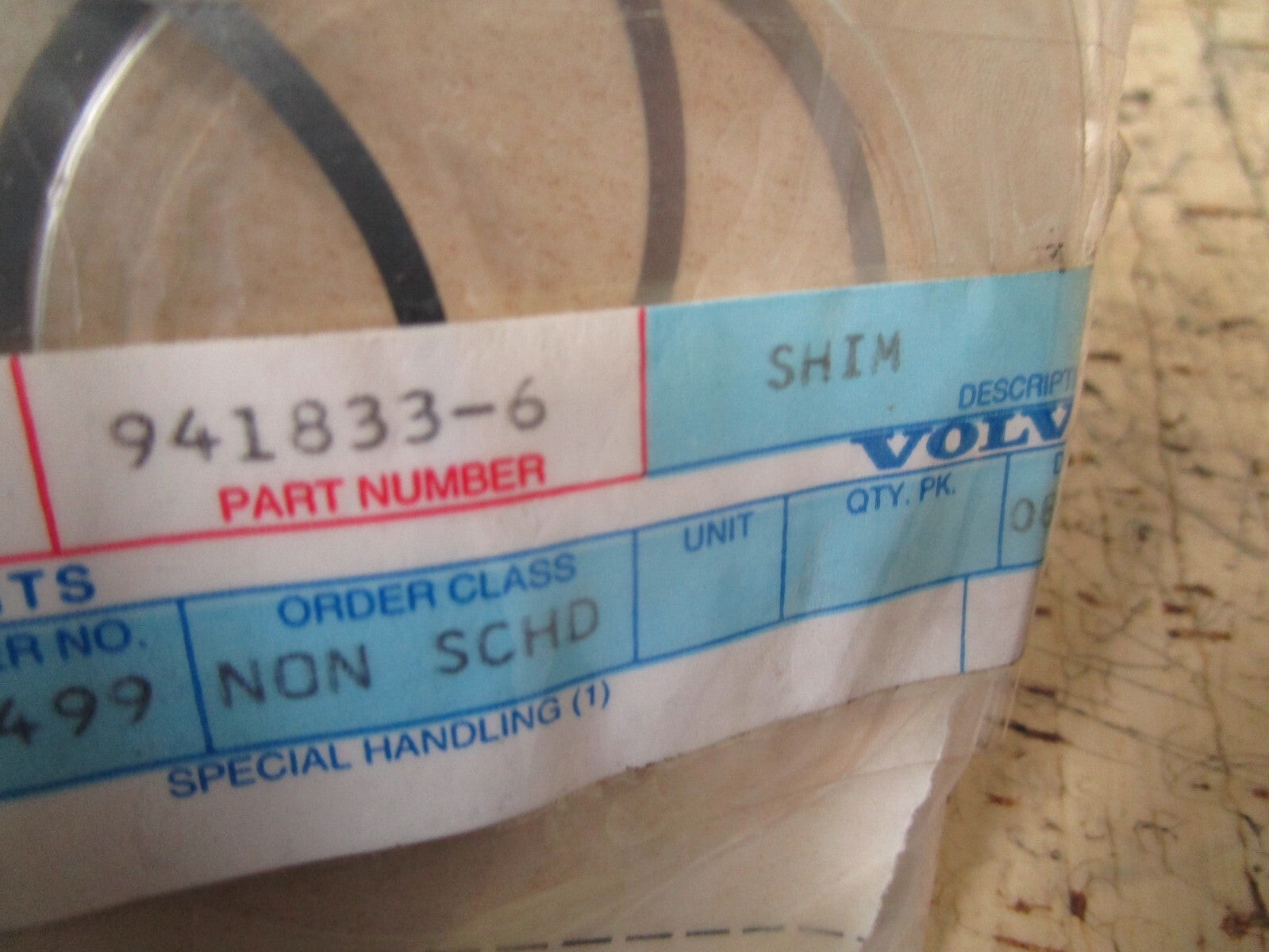 *NEW OEM* (LOT OF 3) 0810 Volvo Penta Shim 941833-6