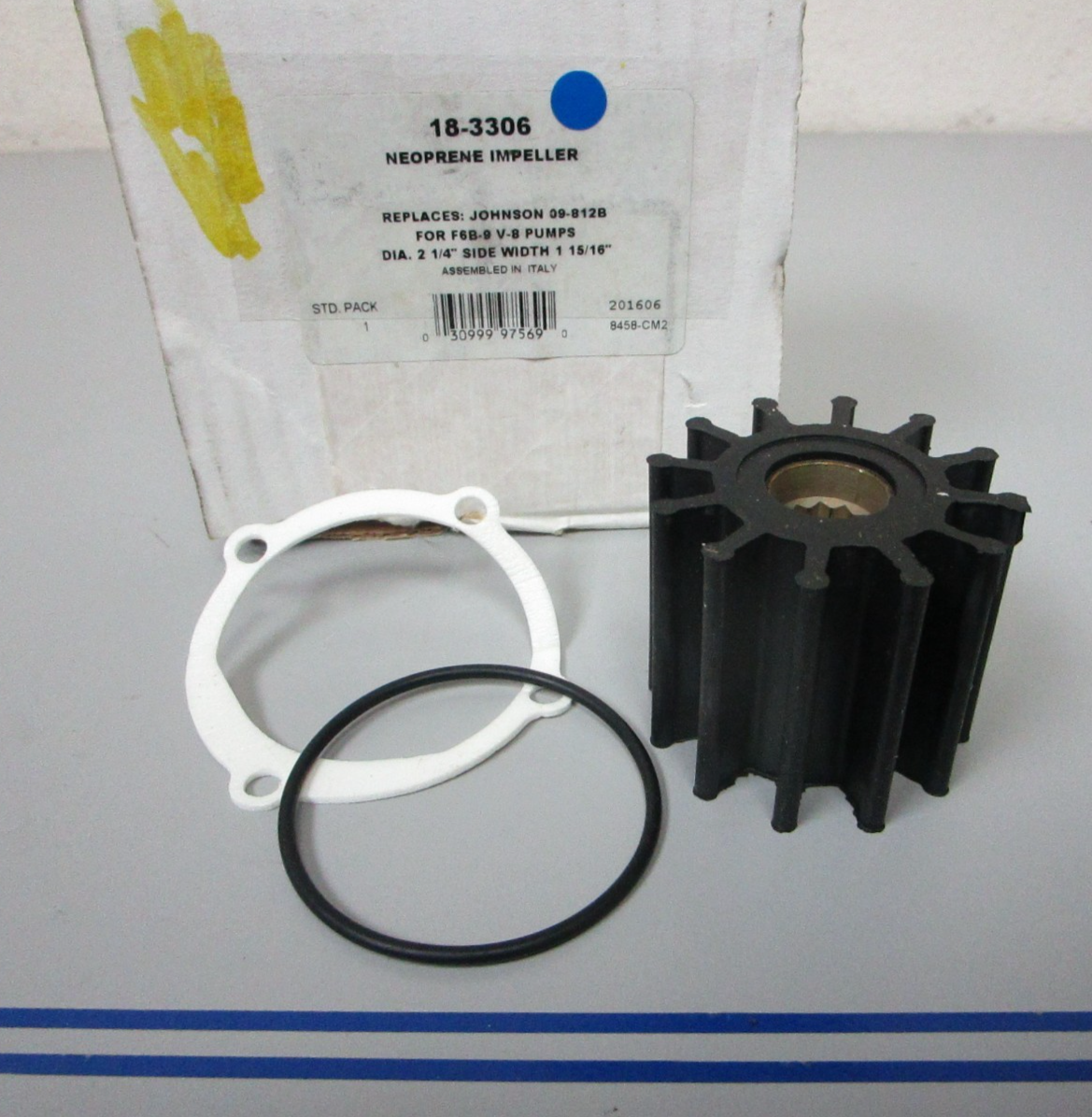*NEW* 0720 Sierra Neoprene Impeller 18-3306 Replaces: Johnson 09-812B