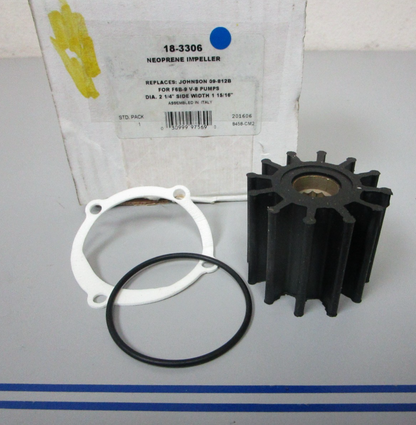 *NEW* 0720 Sierra Neoprene Impeller 18-3306 Replaces: Johnson 09-812B