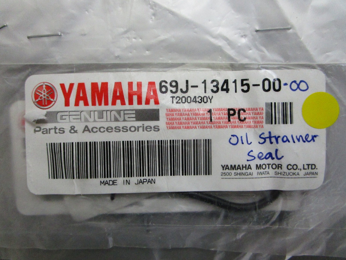 *NEW OEM* 0750 Yamaha OIL STRAINER SEAL 69J-13415-00-00