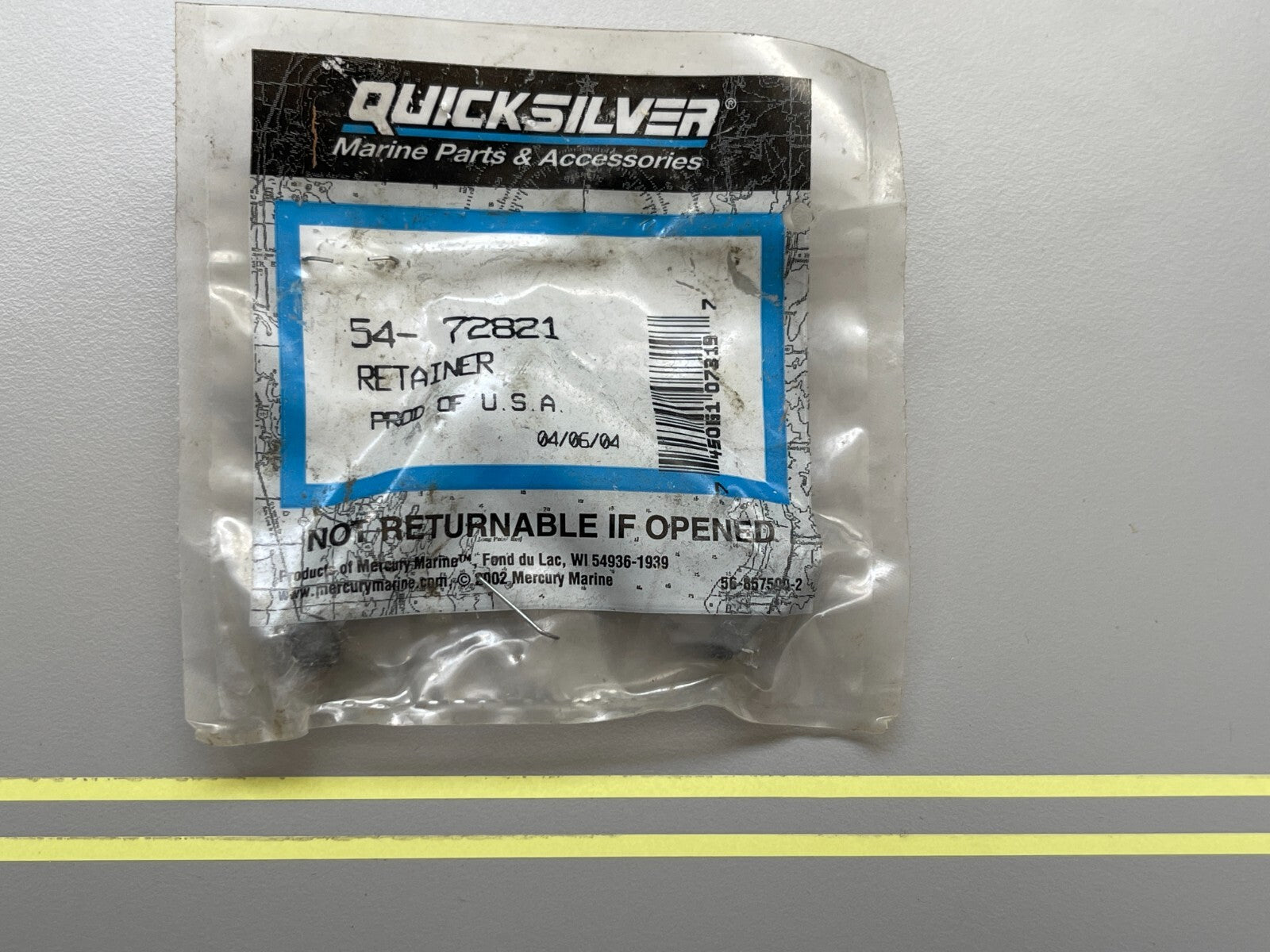 *NEW OEM* 0810 Mercury Quicksilver Retainer 54-72821