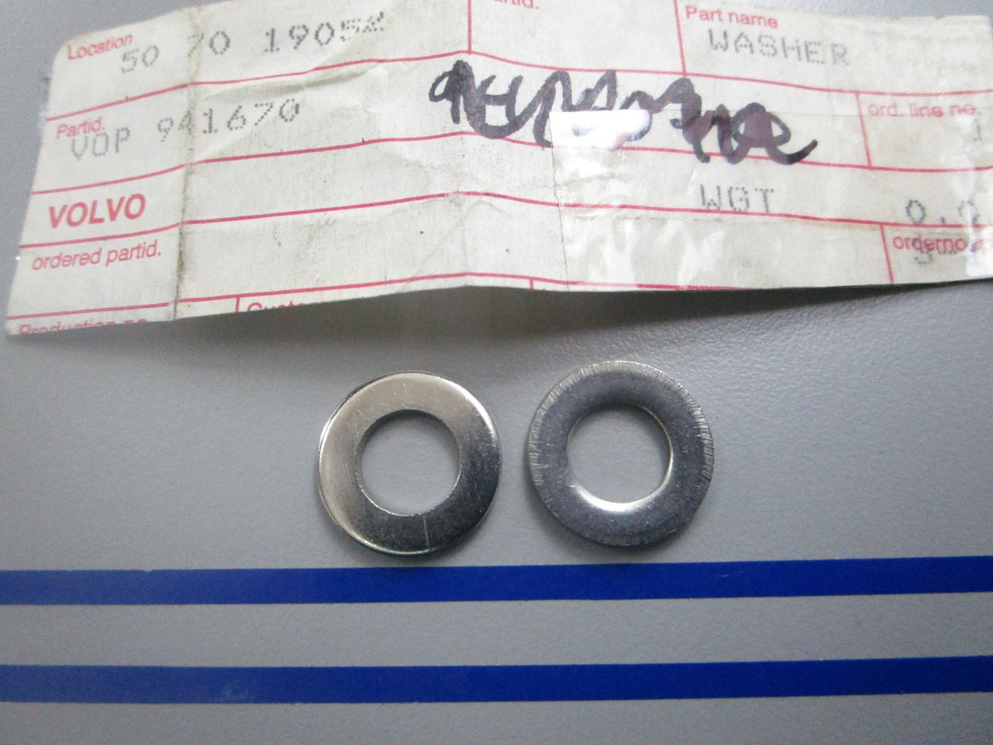 *NEW OEM* (LOT OF 2) 0810 Volvo Penta Washer 941670