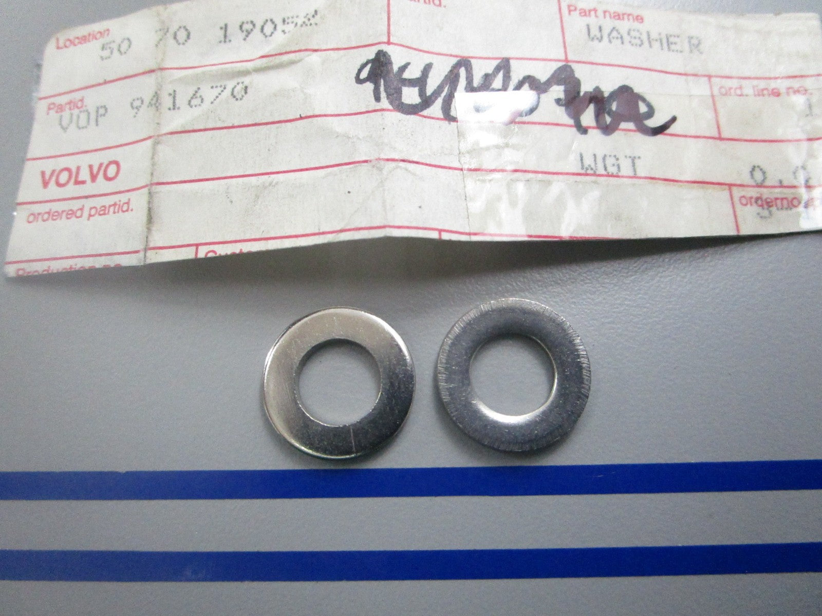 *NEW OEM* (LOT OF 2) 0810 Volvo Penta Washer 941670