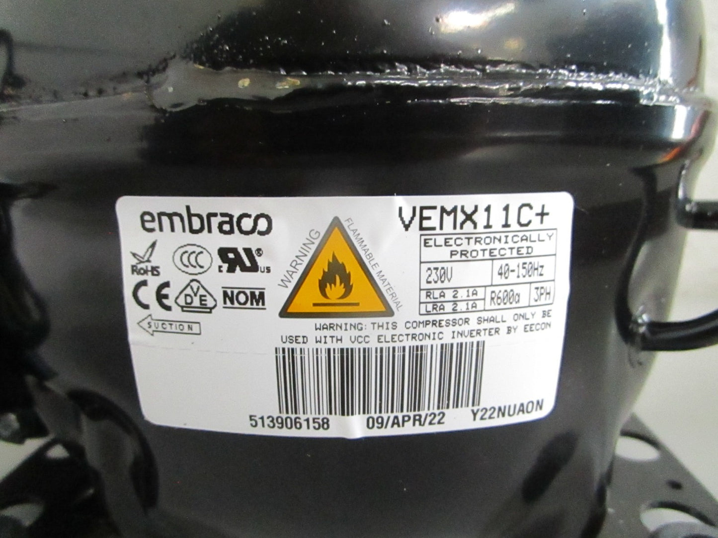NEW OEM W11578205 Whirlpool Refrigeretor Compressor 0820