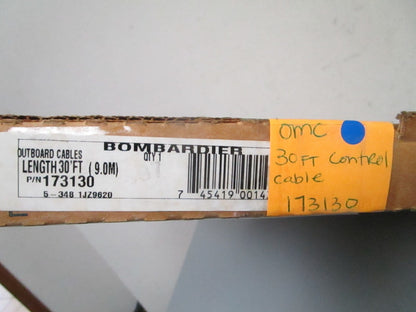 *NEW OEM* 0720 OMC Johnson Evinrude 30ft Control Cable 173130 0173130