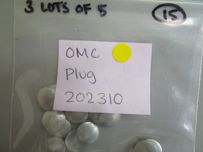 *NEW OEM* (LOT OF 5) 0810 OMC Johnson Evinrude Plug 202310 0202310