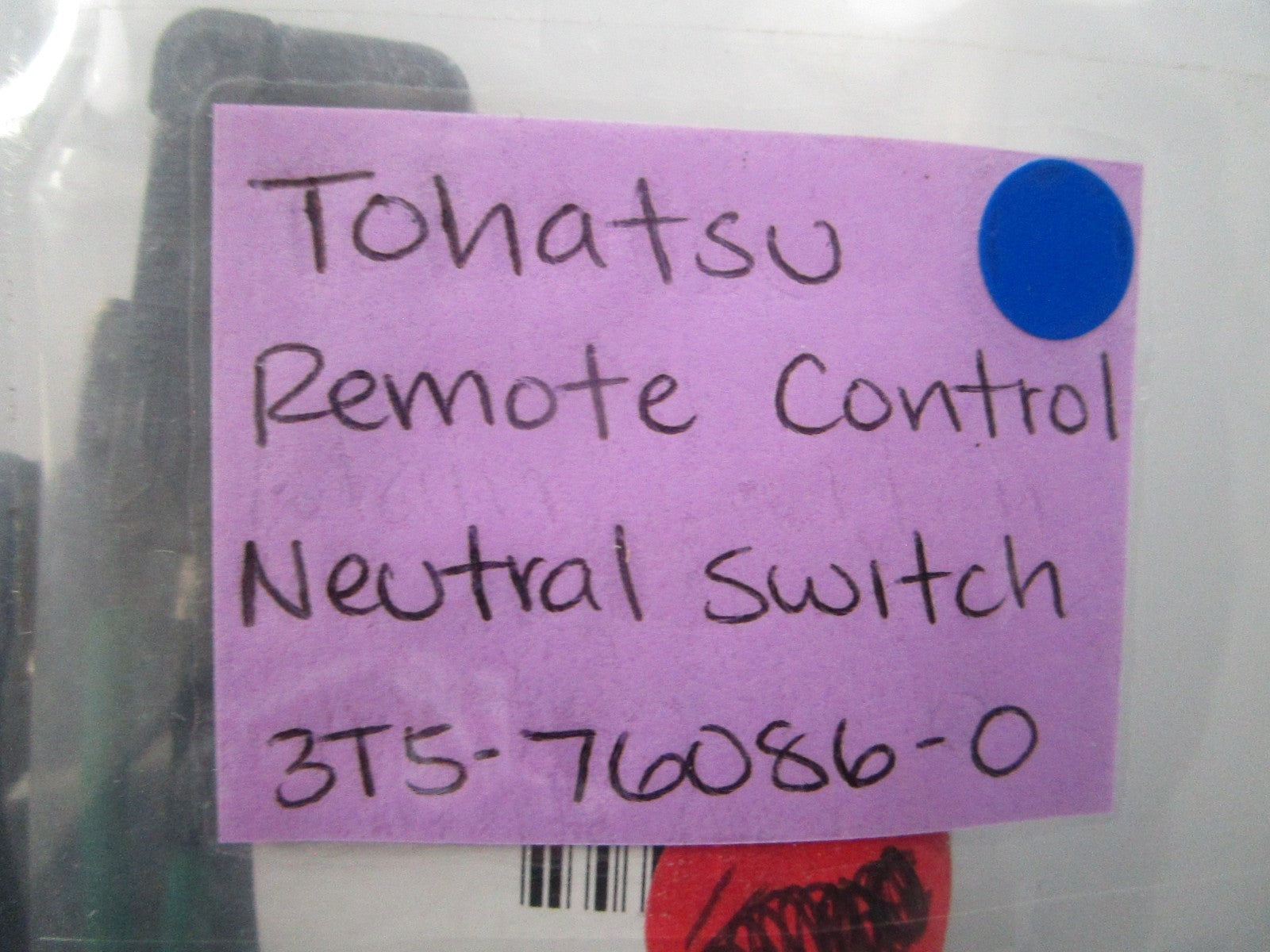 NEW OEM 3T5-76086-0 3T5760860 Tohatsu Remote Control Neutral Switch 0810