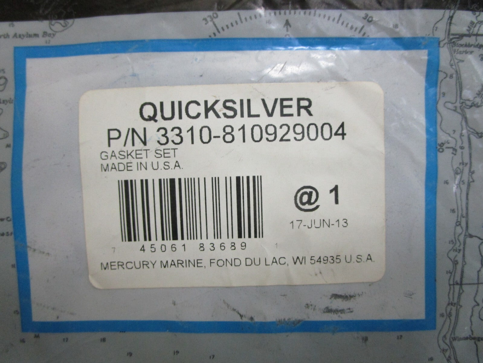 *NEW OEM* 0820 Mercury Quicksilver Gasket Set 3310-810929004