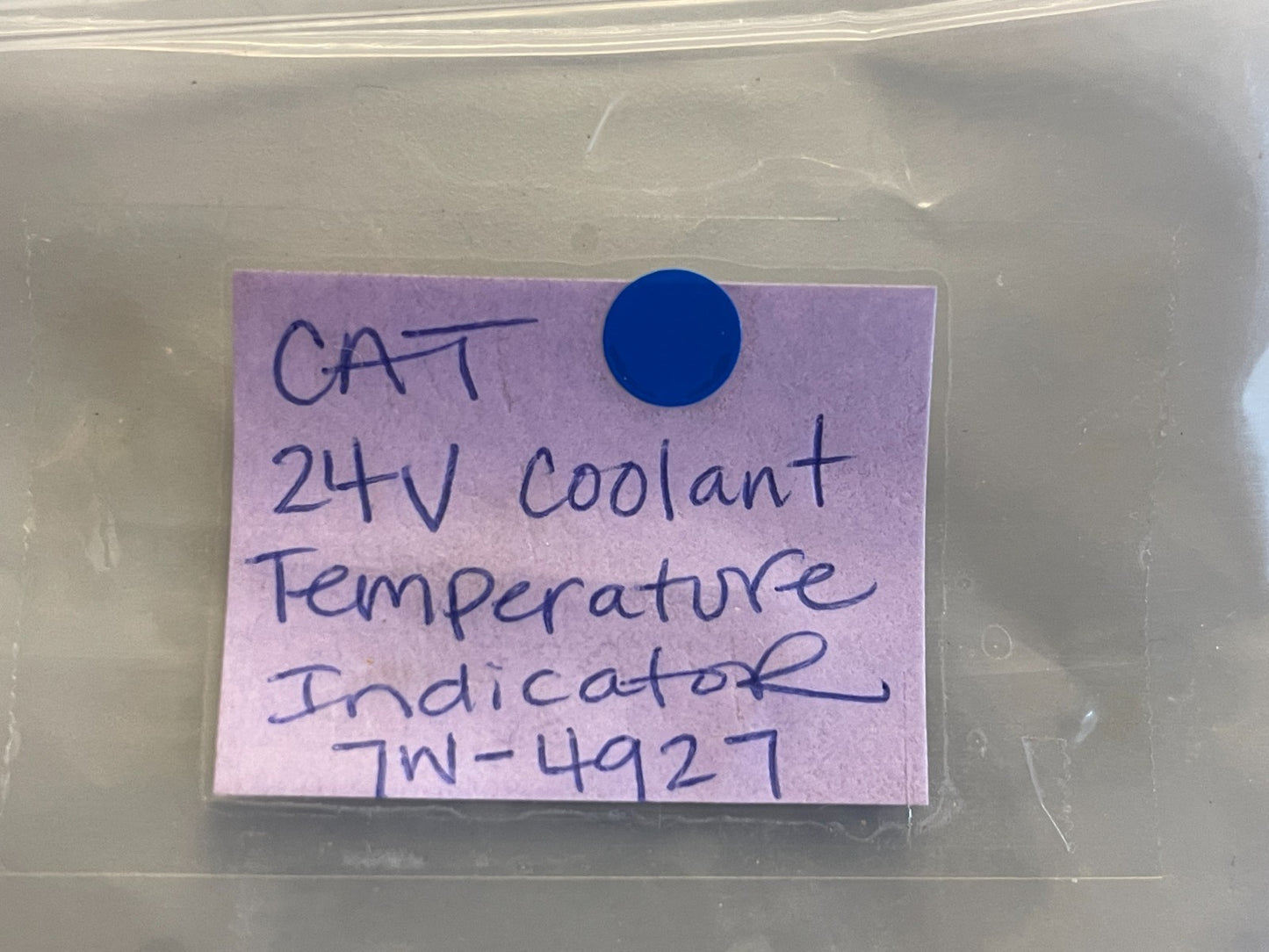 NEW OEM 7W-4927 CAT Caterpillar 24V Coolant Temperature Indicator 0720