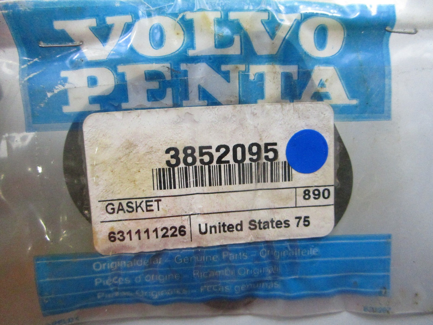 NEW OEM 3852095 Volvo Penta Gasket 0810
