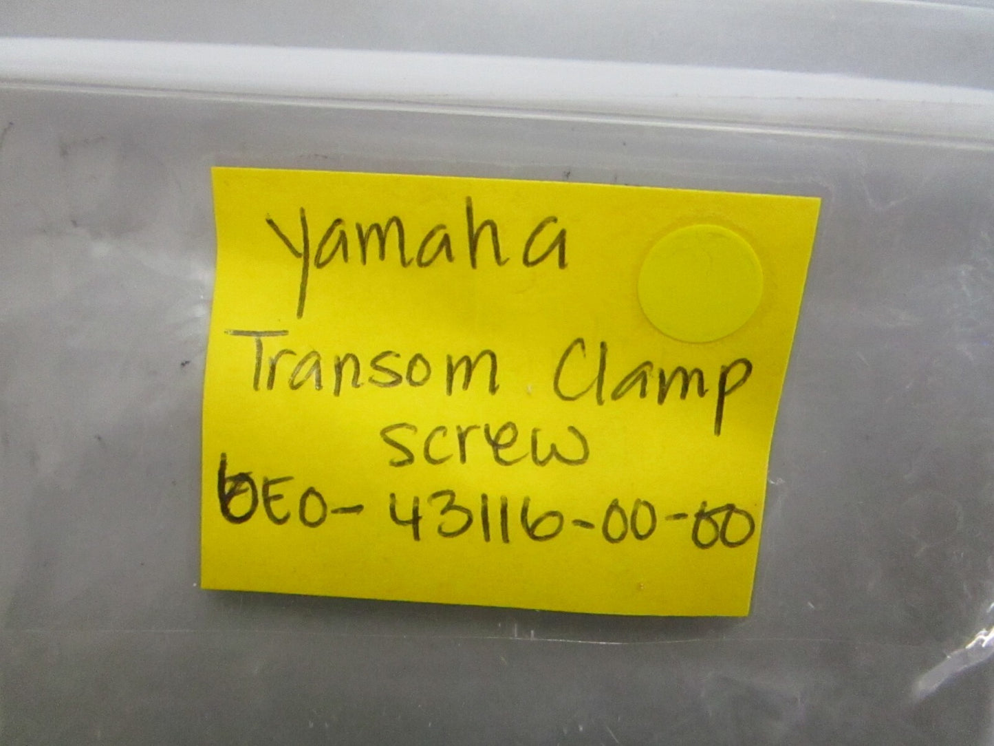 *NEW OEM* 0810 Yamaha Ransom Clamp Screw 6E0-43116-00-00