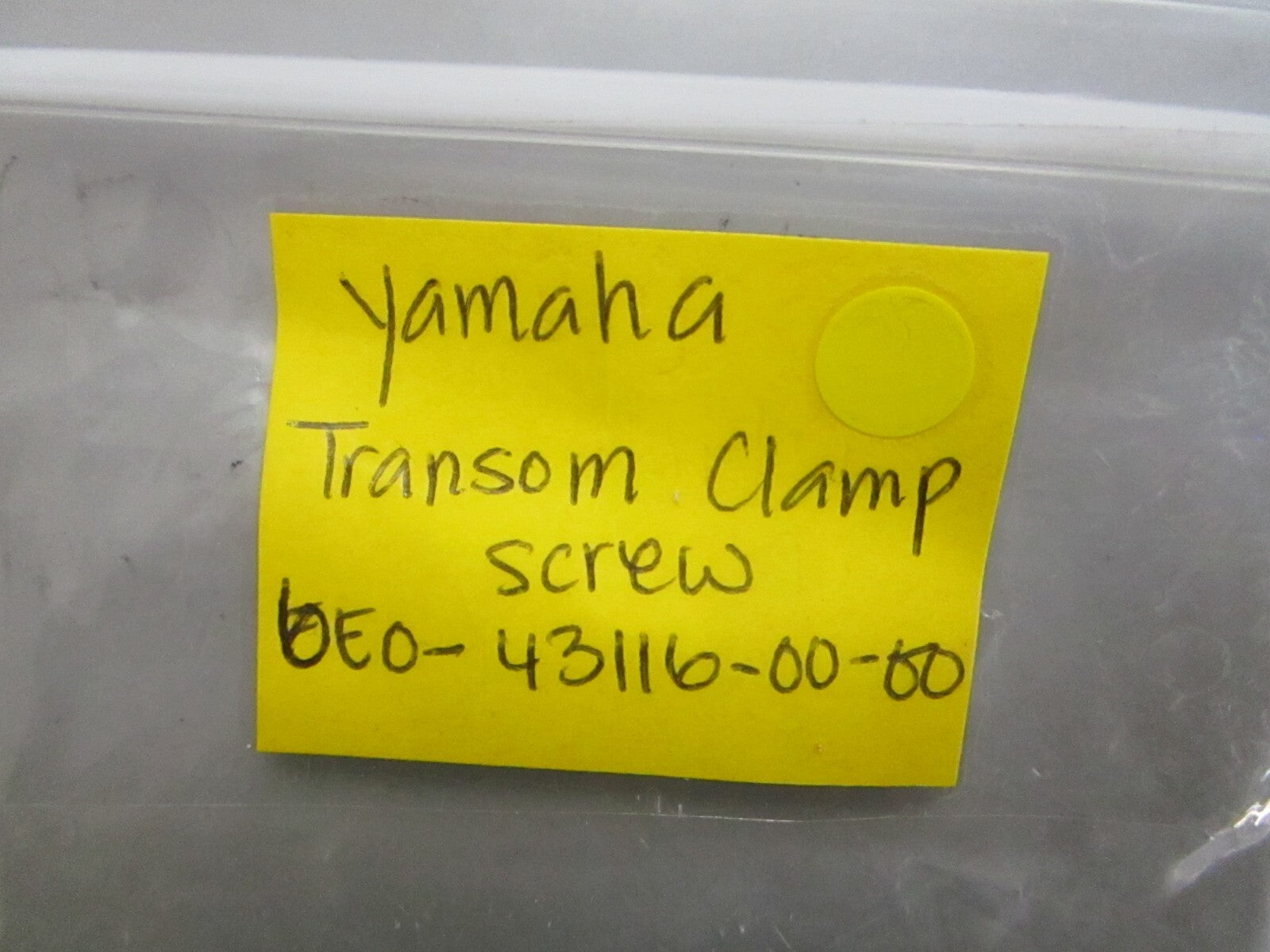 *NEW OEM* 0810 Yamaha Ransom Clamp Screw 6E0-43116-00-00