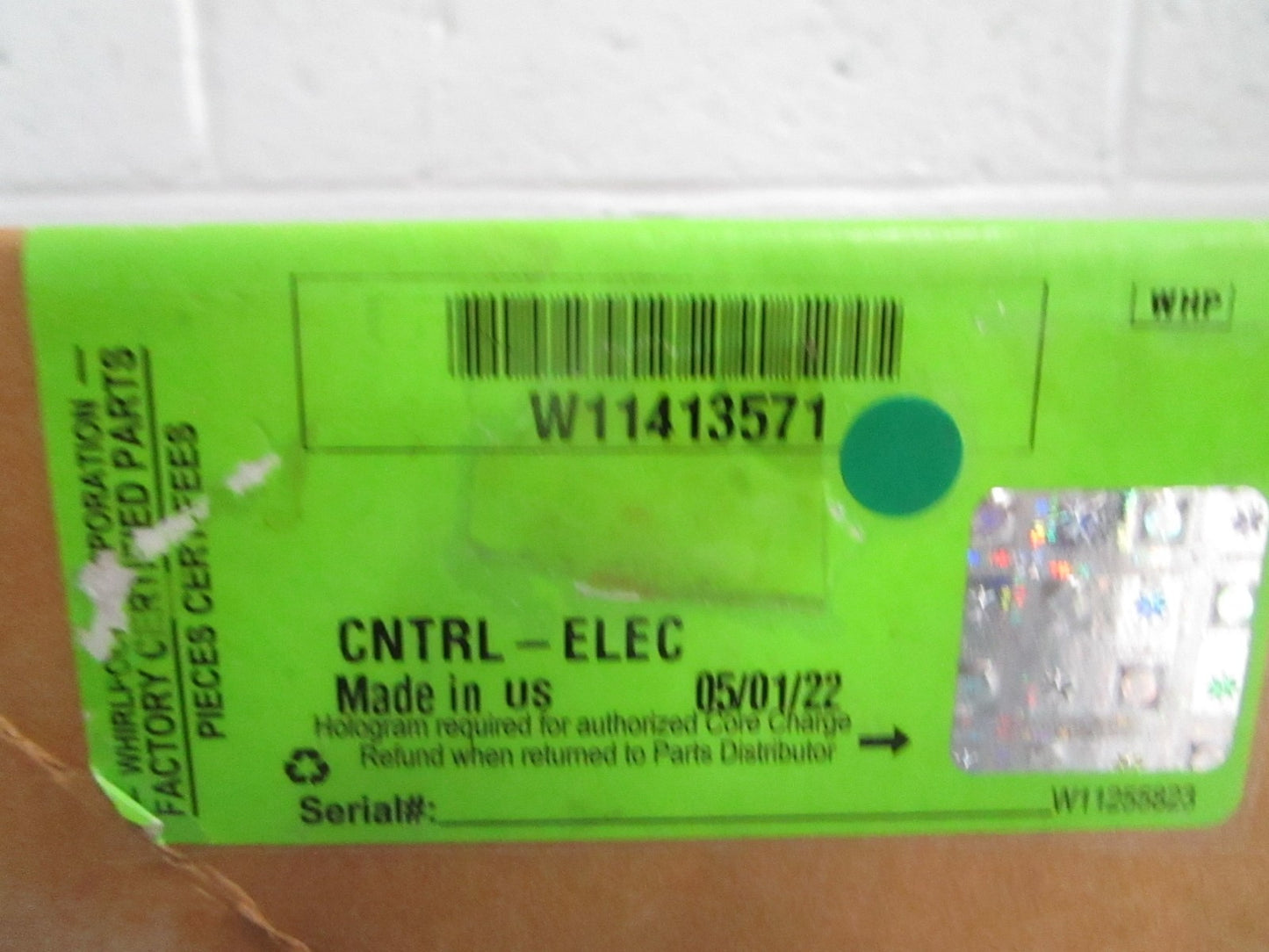 Whirlpool NEW OEM Electronic Control Board W11413571 NOS Genuine Part 0820