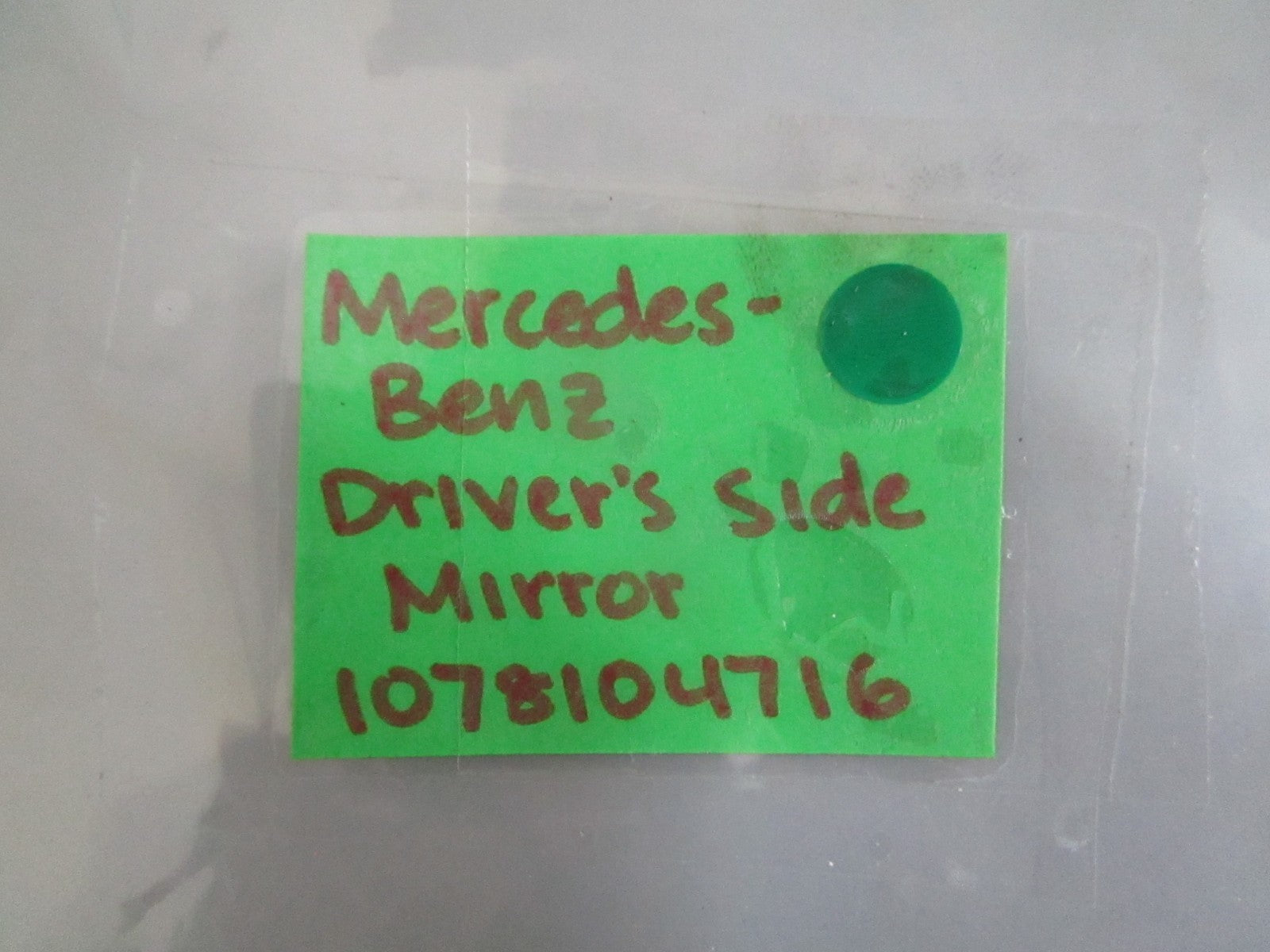 NEW OEM 1078104716 Mercedes-Benz Driver's Side Mirror 0820