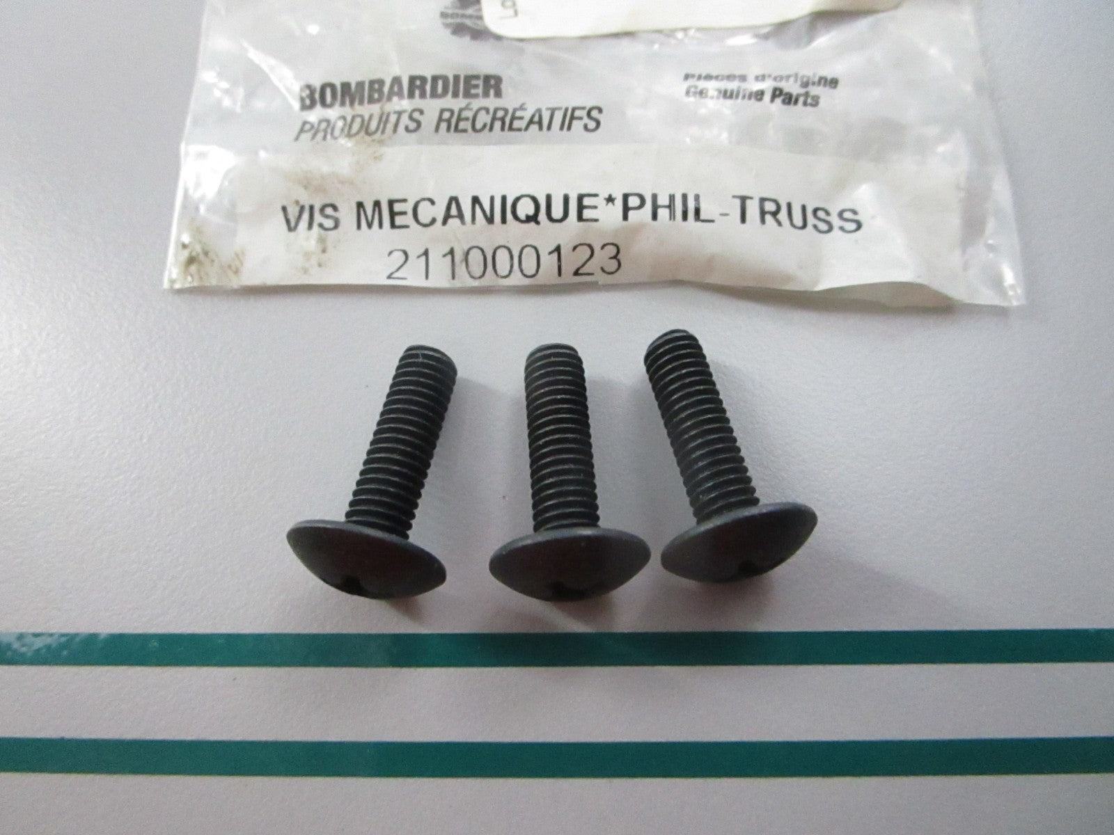 NEW OEM (LOT OF 3) 211000123 BRP Screw 0810