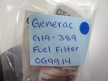 NEW OEM G19-389 Generac Fuel Filter 0810