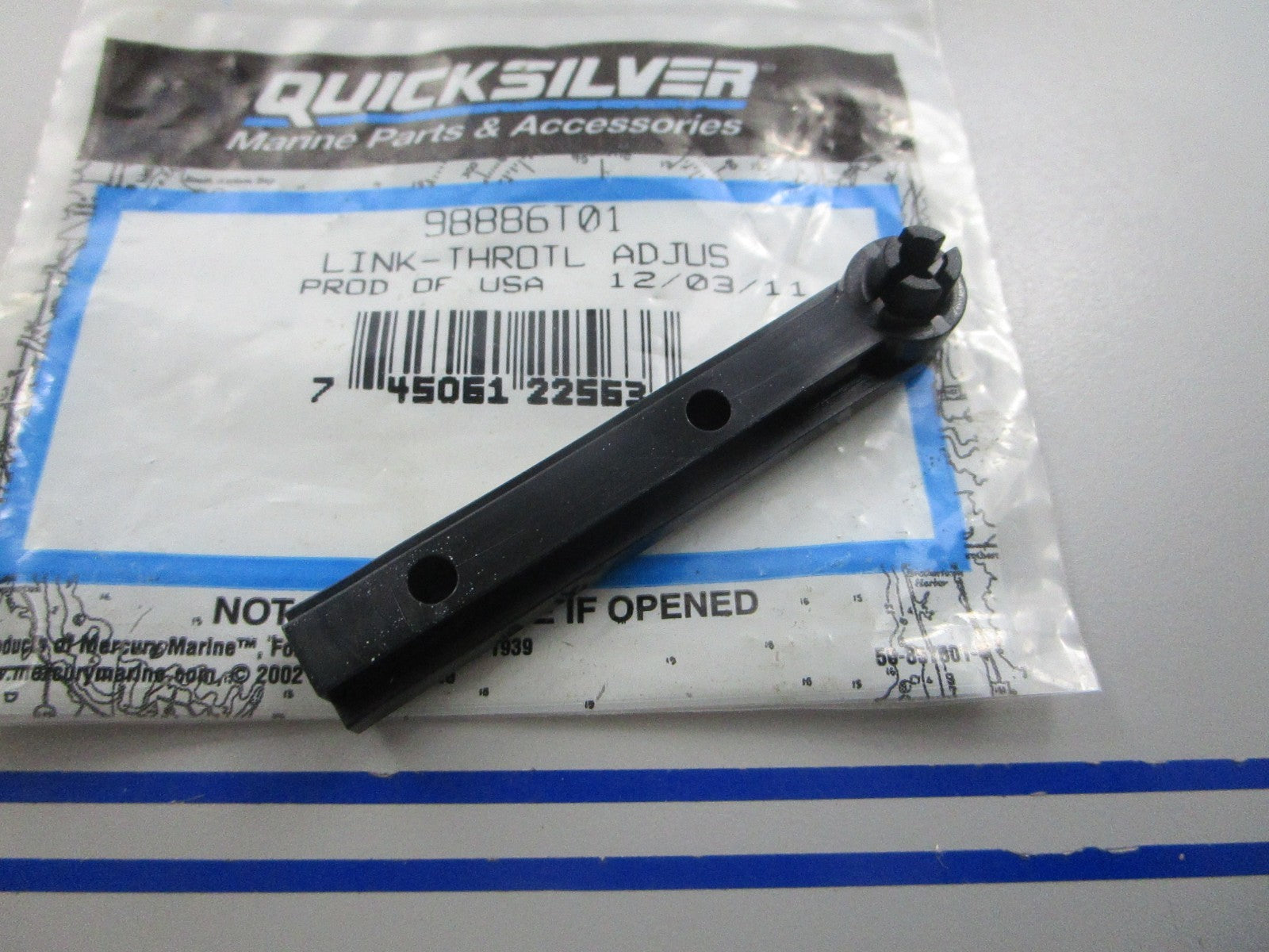 NEW OEM 98886T01 Mercury Quicksilver Throttle Adjust Link 0810