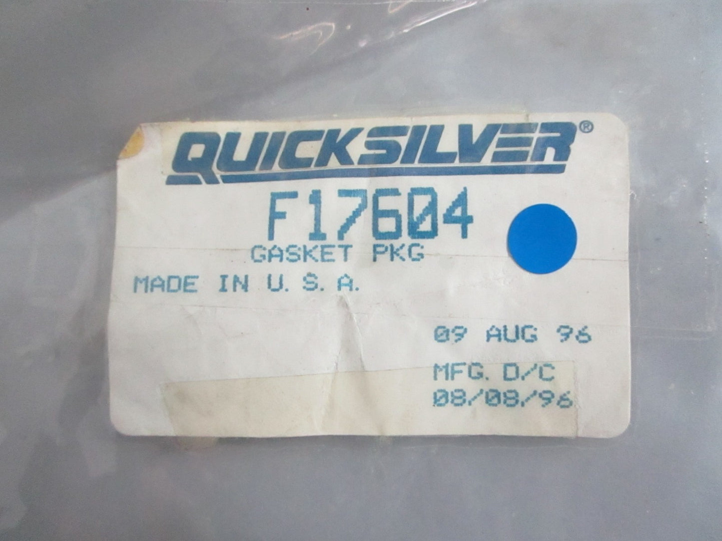 *NEW OEM* 0820 Mercury Quicksilver Gasket Package F17604