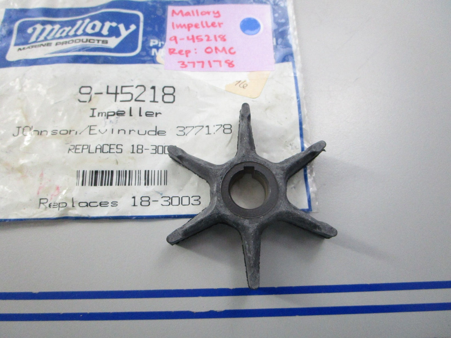 NEW 9-45218 Replaces: OMC 377178 0377178 Mallory Impeller 0810