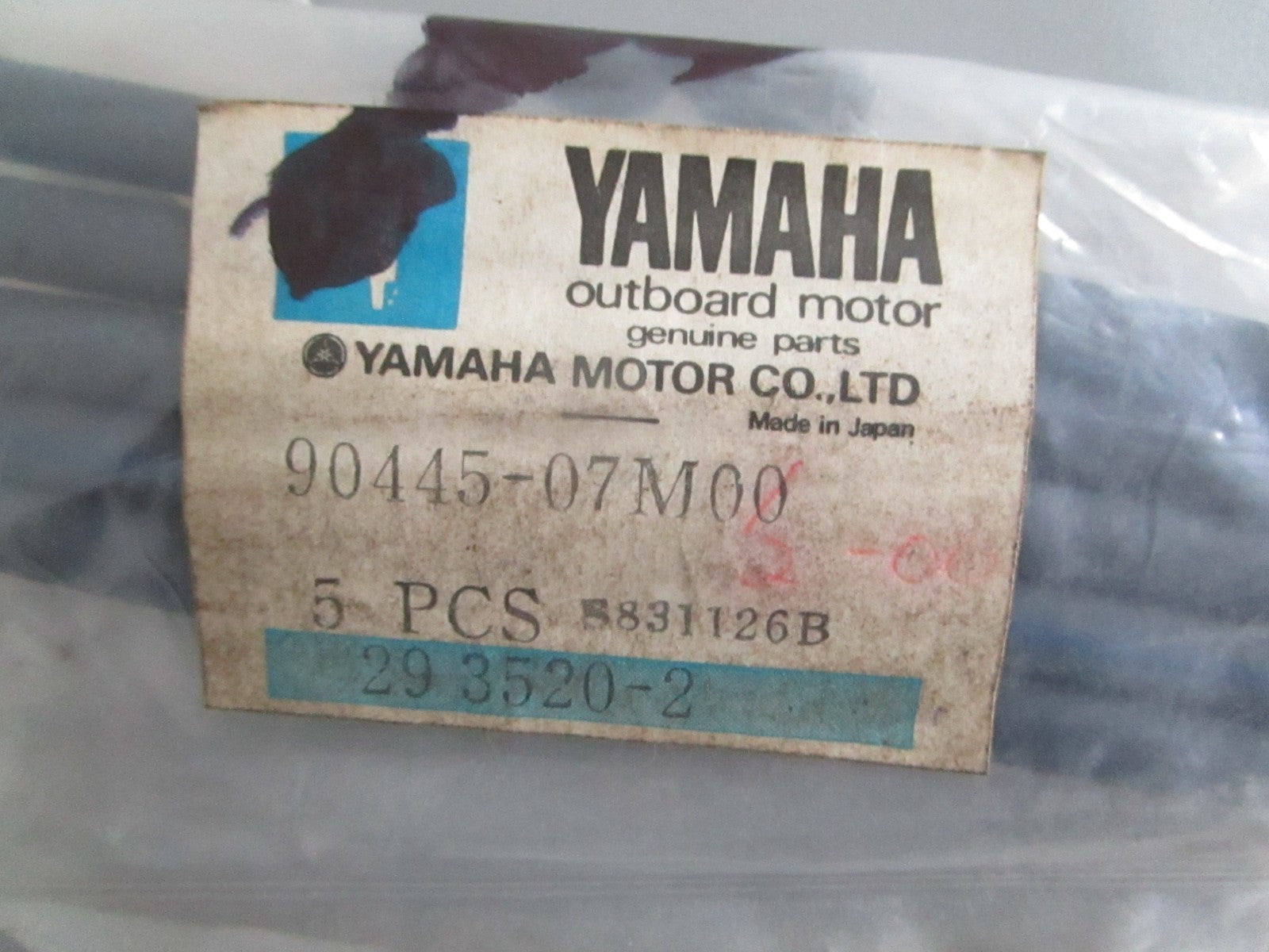 NEW OEM (LOT OF 5) 90445-07M00-00 Yamaha Hose 0820