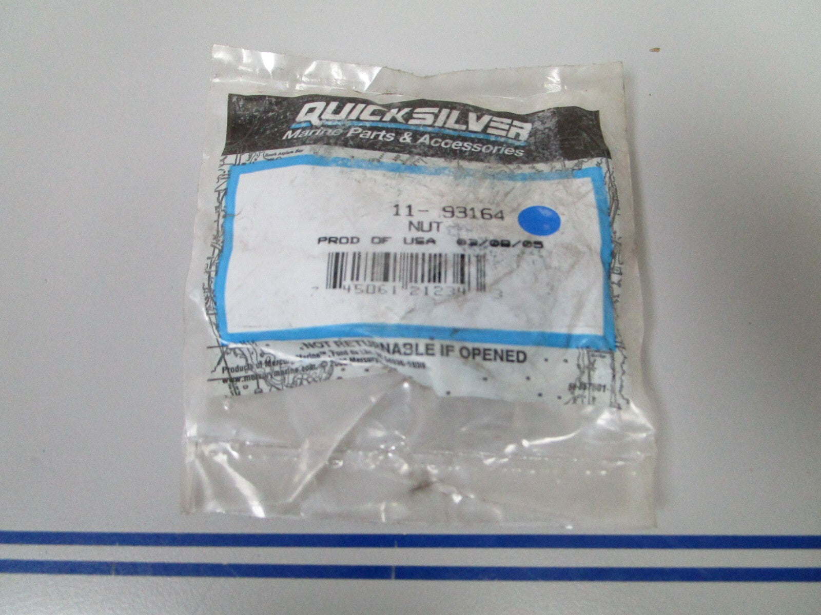 *NEW OEM* 0810 Mercury Quicksilver Nut 11-93164