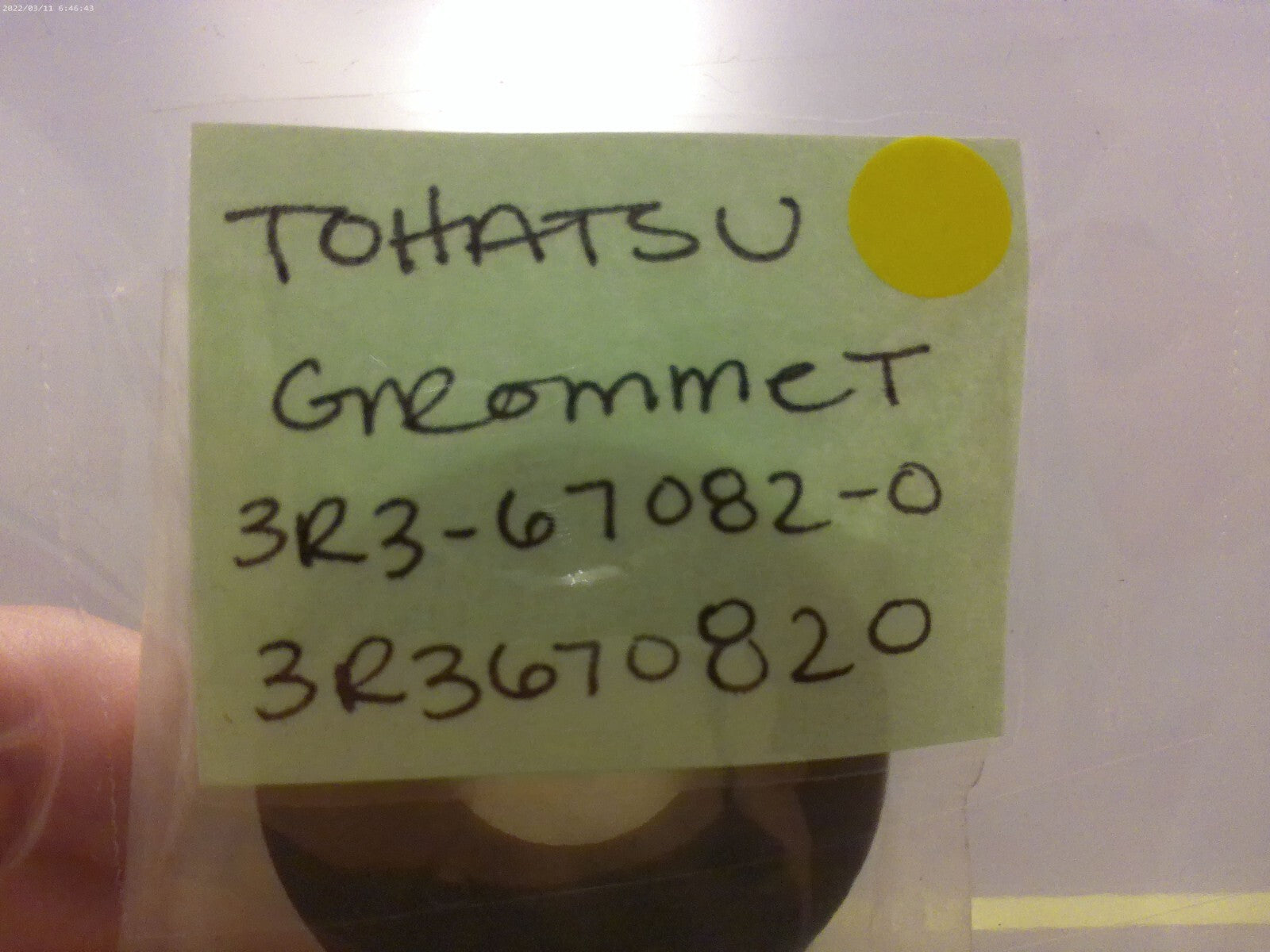 *NEW OEM* 0810 Tohatsu Grommet 3R3-67082-0 3R3670820