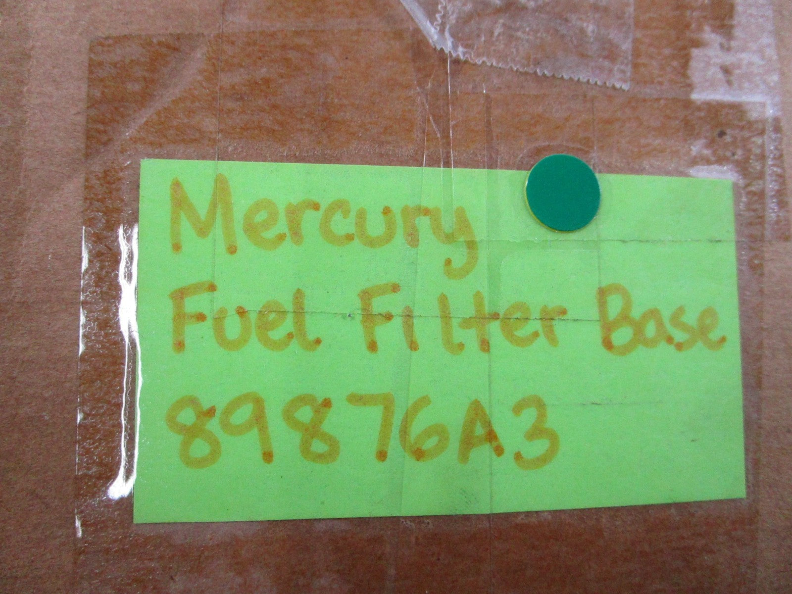 NEW OEM 89876A3 Mercury Quicksilver Fuel Filter Base 0810