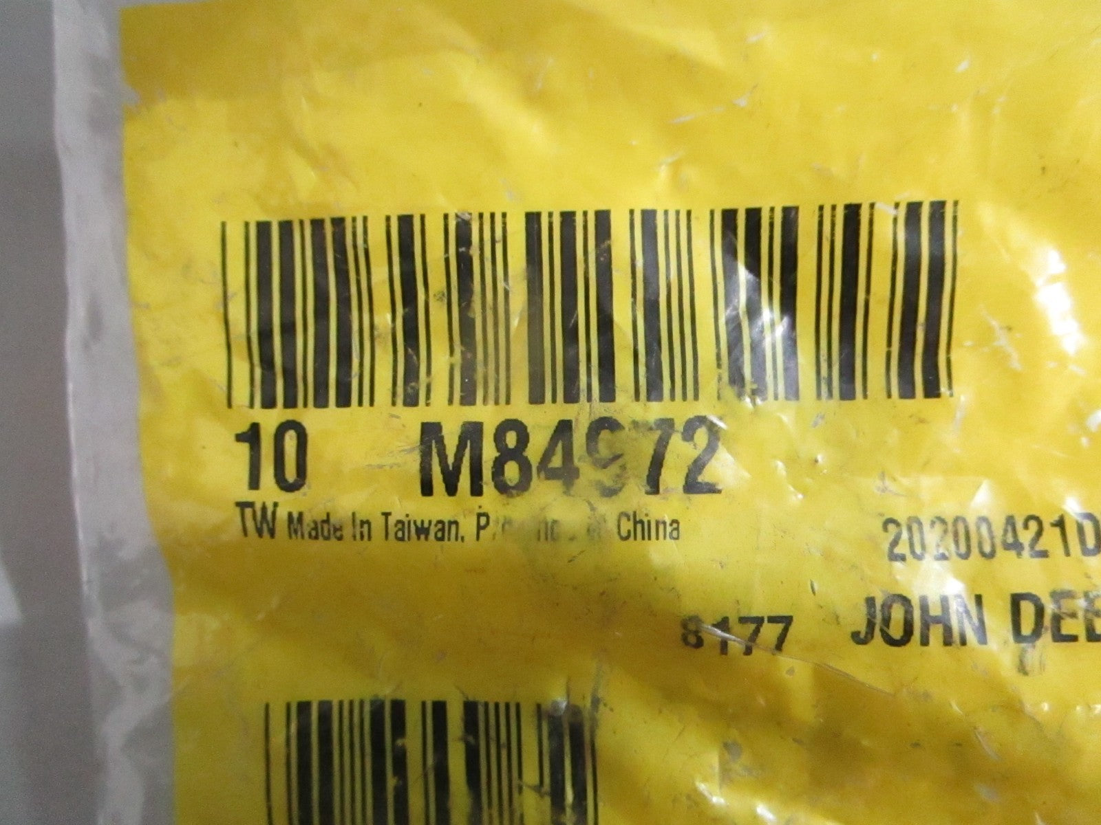 NEW OEM (LOT OF 10) M84972 John Deere Panel Nut 0820