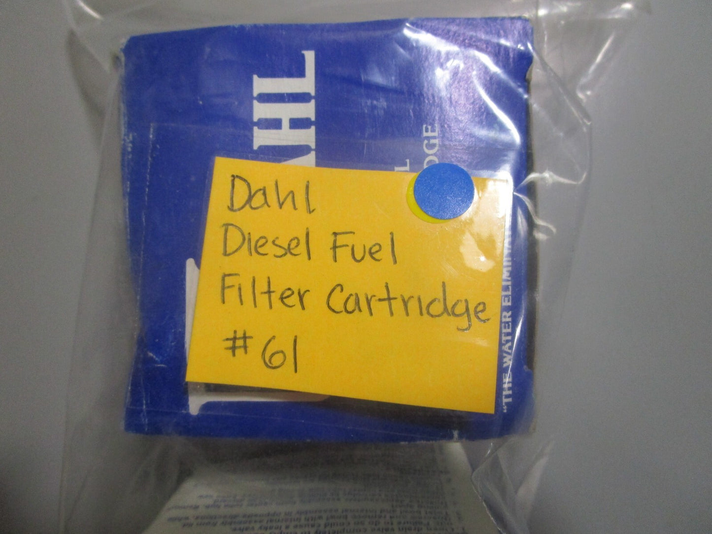 *NEW* 0810 Dahl Diesel Fuel Filter Cartridge #61