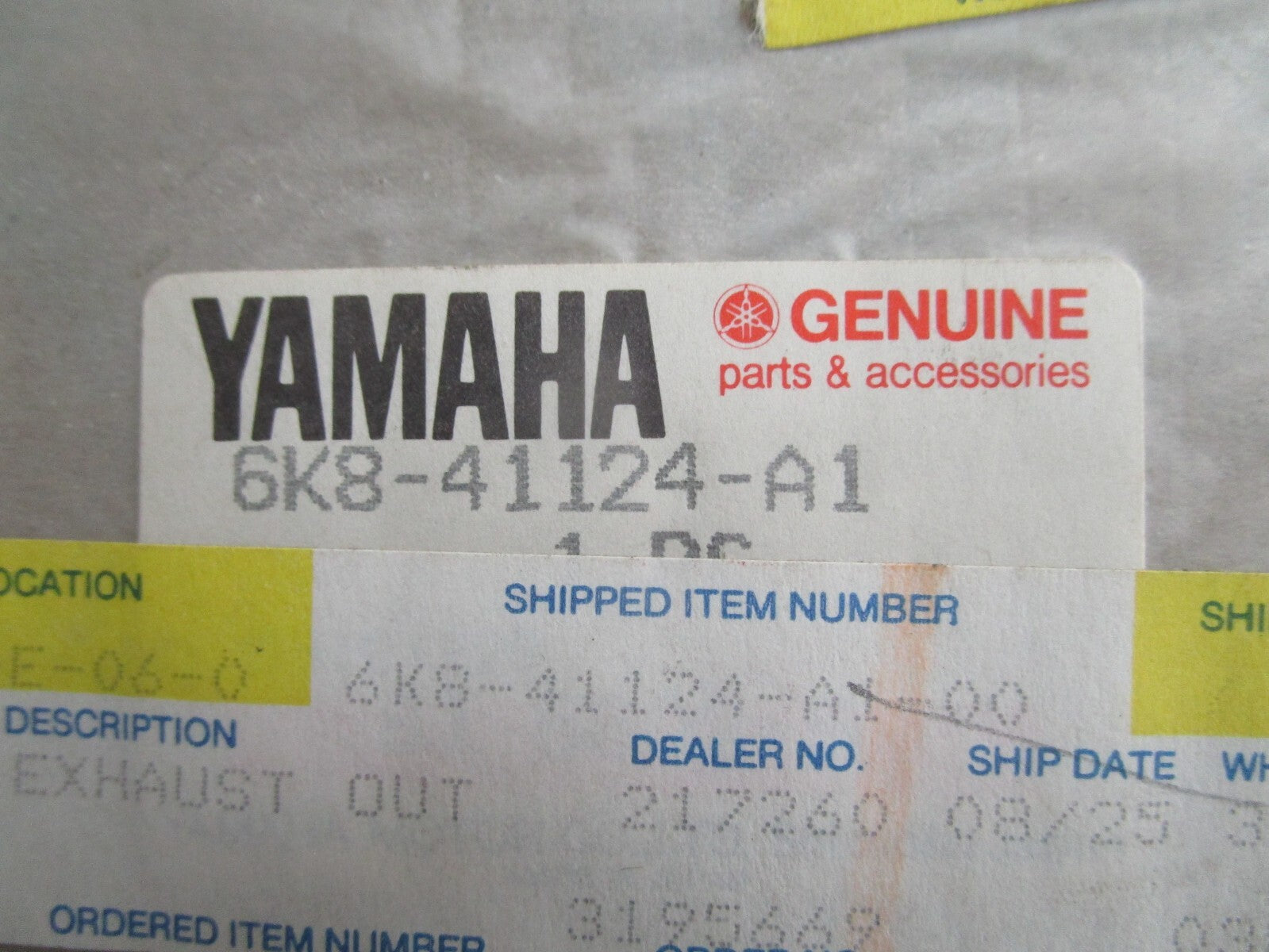 *NEW OEM* 0810 Yamaha Exhaust Cover Gasket 6K8-41124-A1-00