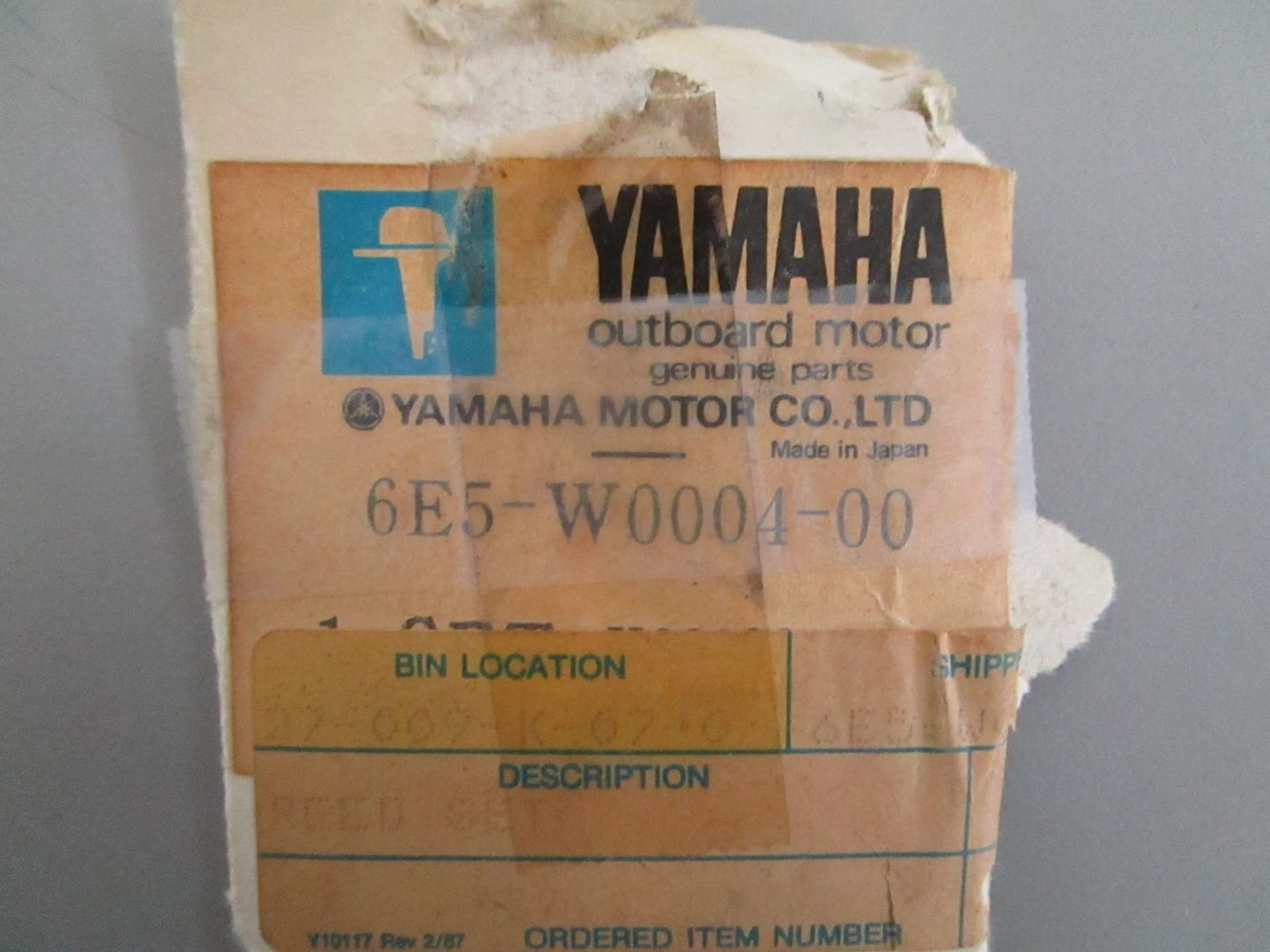 NEW OEM 6G5-W0004-00-00 Yamaha Reed Set 0820