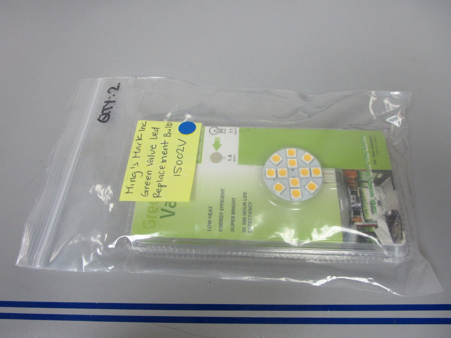 *NEW* 0810 Ming's Mark Inc Green Valve LED Replacement Bulb 15002V