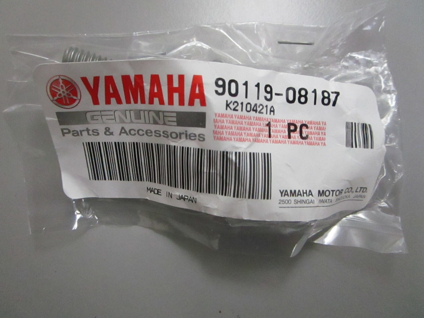 *NEW OEM* 0810 Yamaha Bolt w/ Washer 90119-08187-00