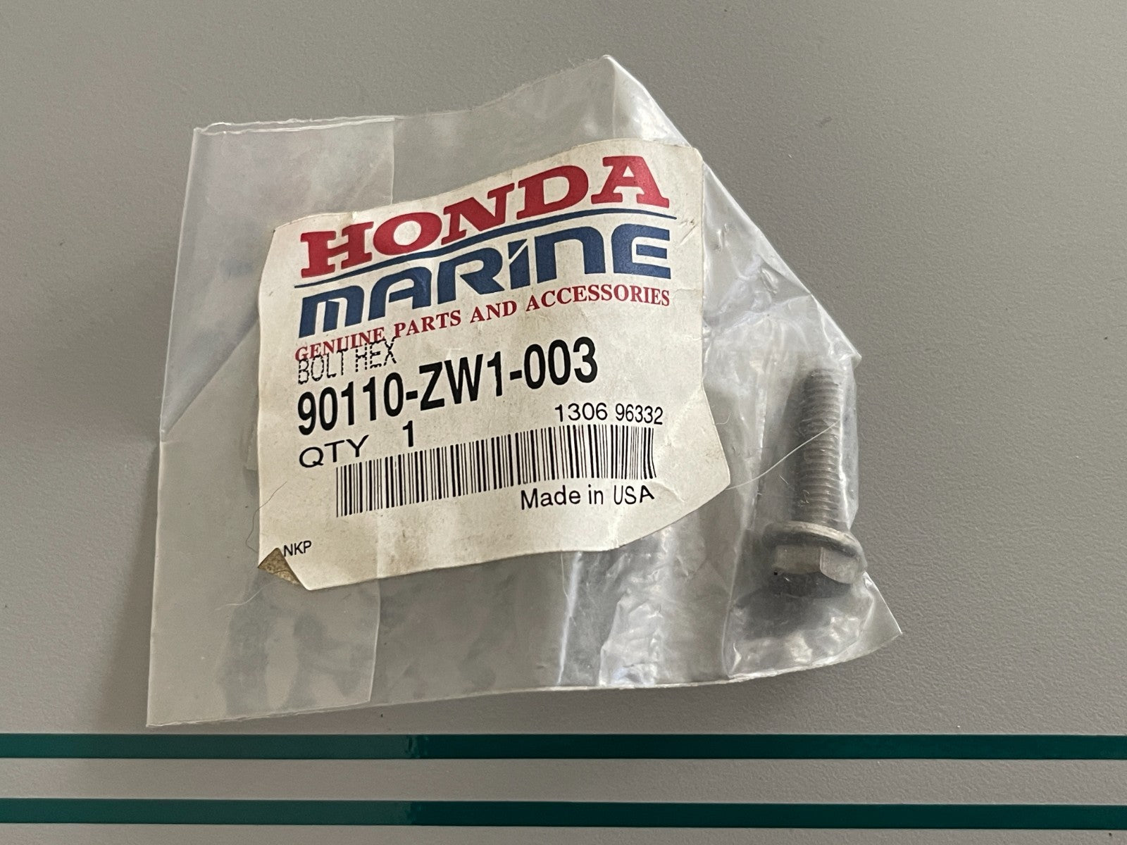 NEW OEM (LOT OF 4) 90110-ZW1-003 Honda Hex Bolt 0810