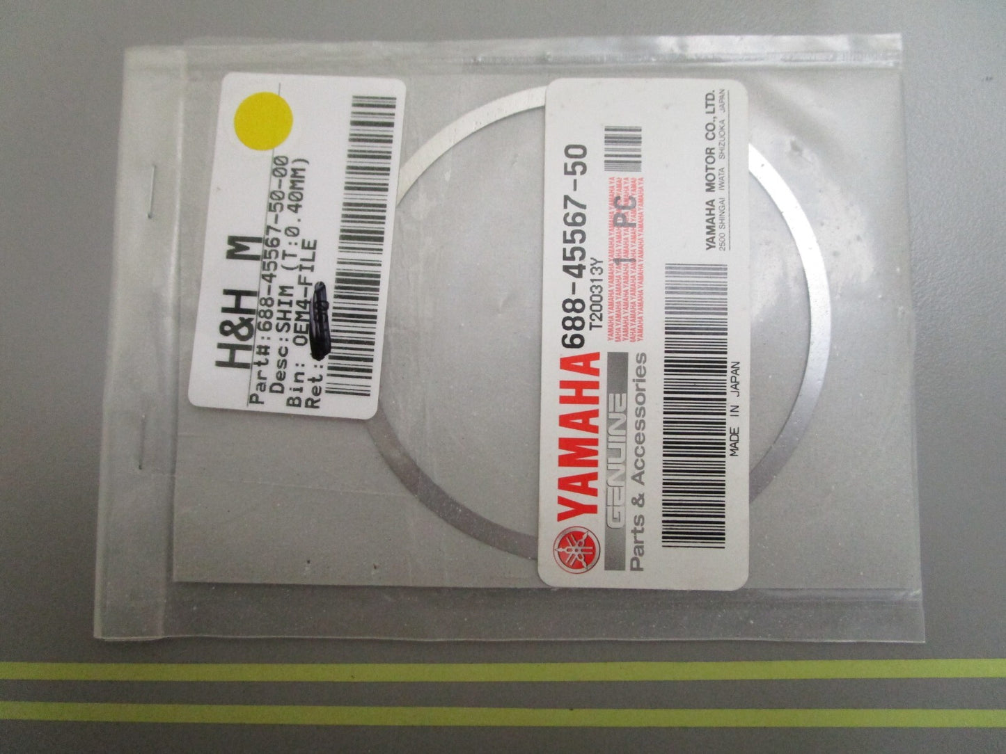 *NEW OEM* 0810 Yamaha (T:0.40MM) Shim 688-45587-50-00