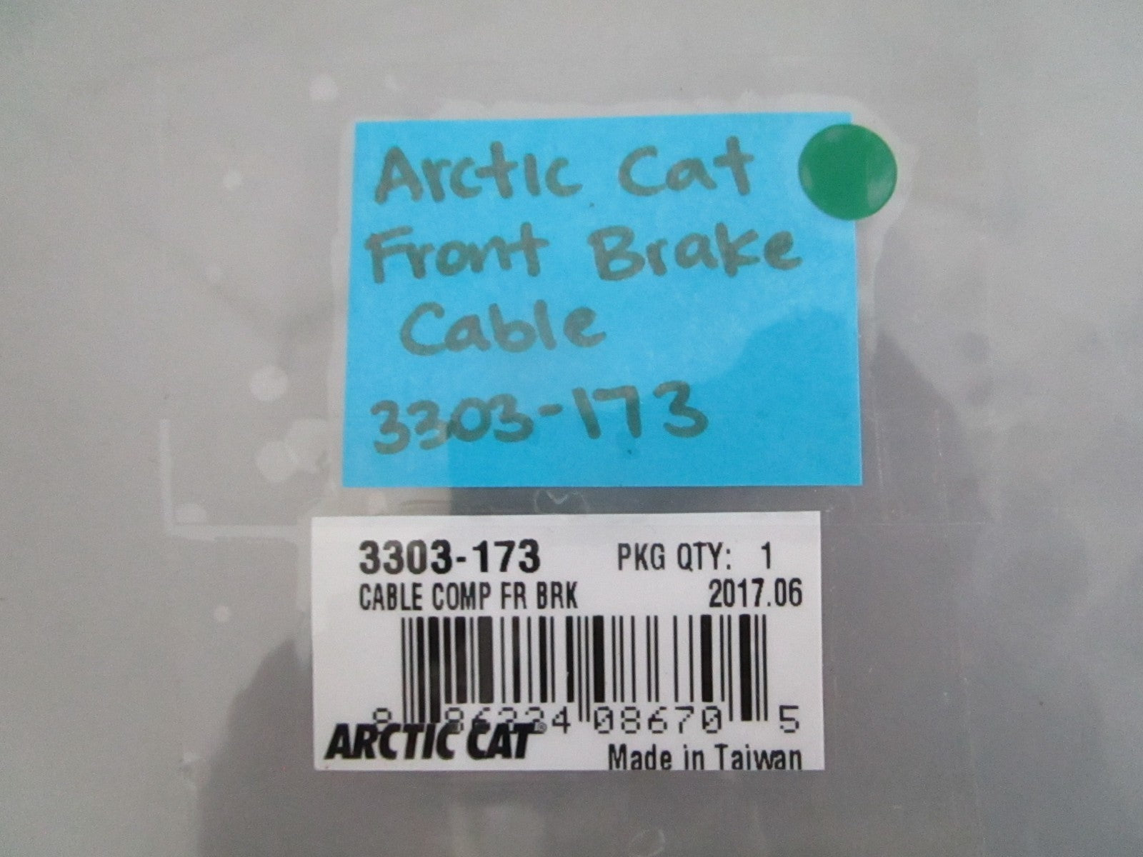 NEW OEM 3303-173 Arctic Cat Front Brake Cable 0820