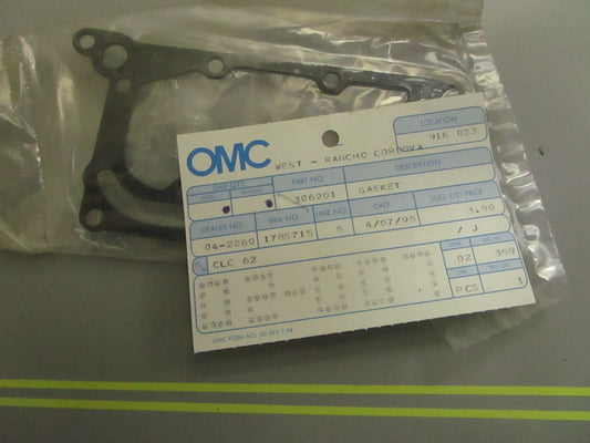 *NEW OEM* 0810 OMC Johnson Evinrude Gasket 306201 0306201