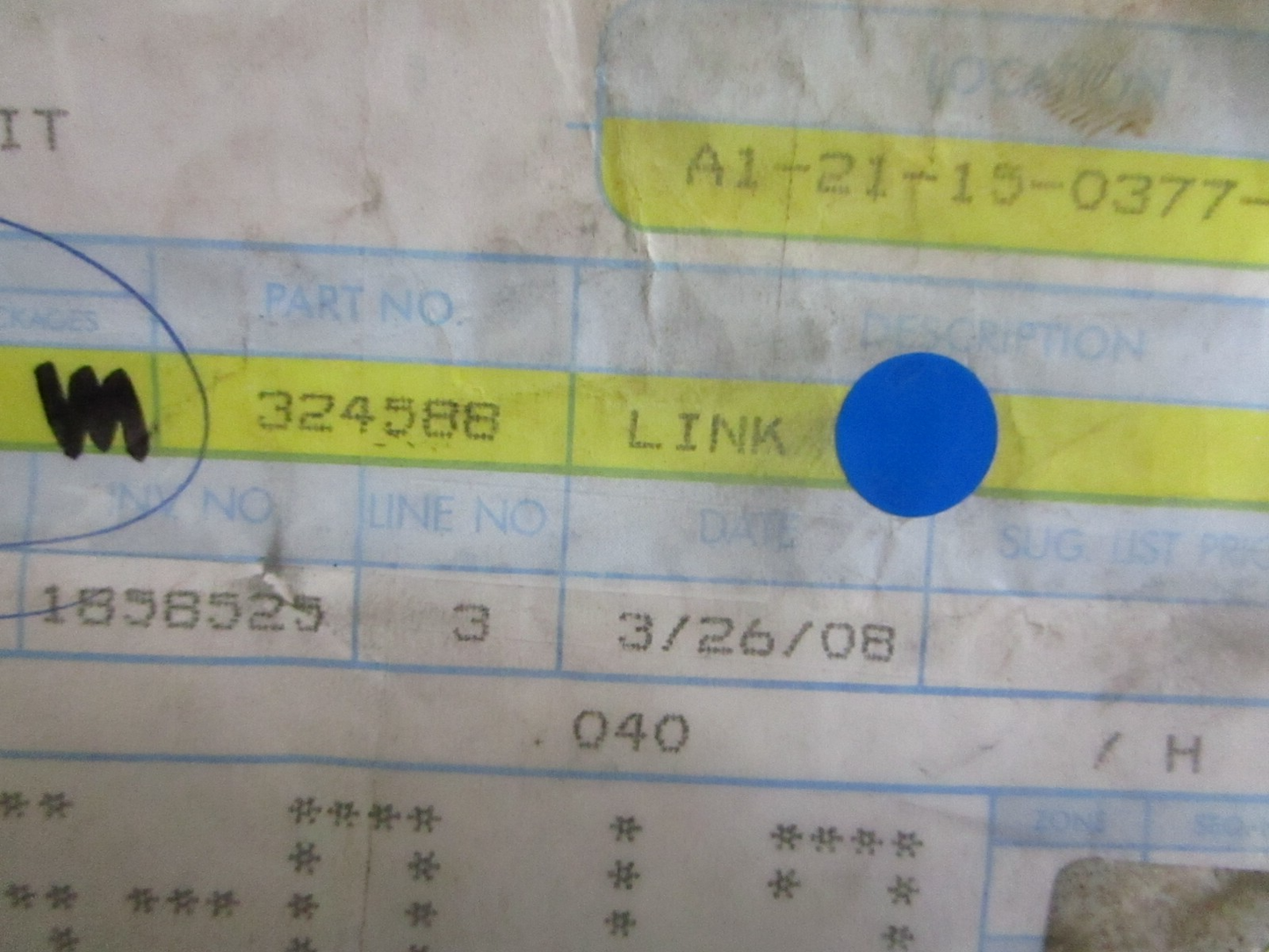 *NEW OEM* 0810 OMC Johnson Evinrude Link 324588 0324588