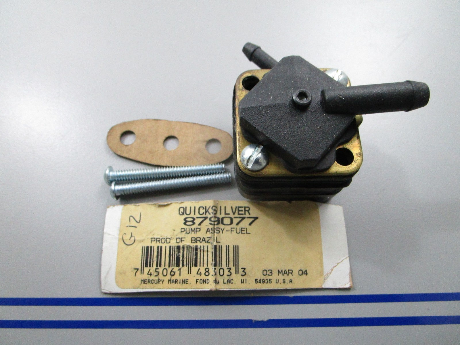 *NEW OEM* 0810 Mercury Quicksilver Fuel Pump Assembly 879077