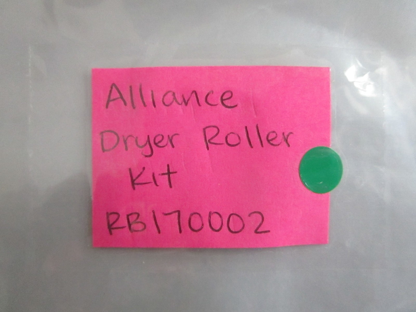 NEW OEM RB170002 Alliance Dryer Roller Kit 0820