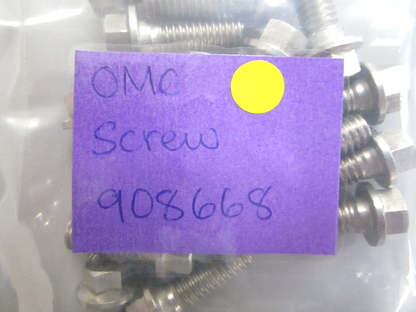 *NEW OEM* (LOT OF 4) 0750 OMC Johnson Evinrude SCREW 908668 0908668