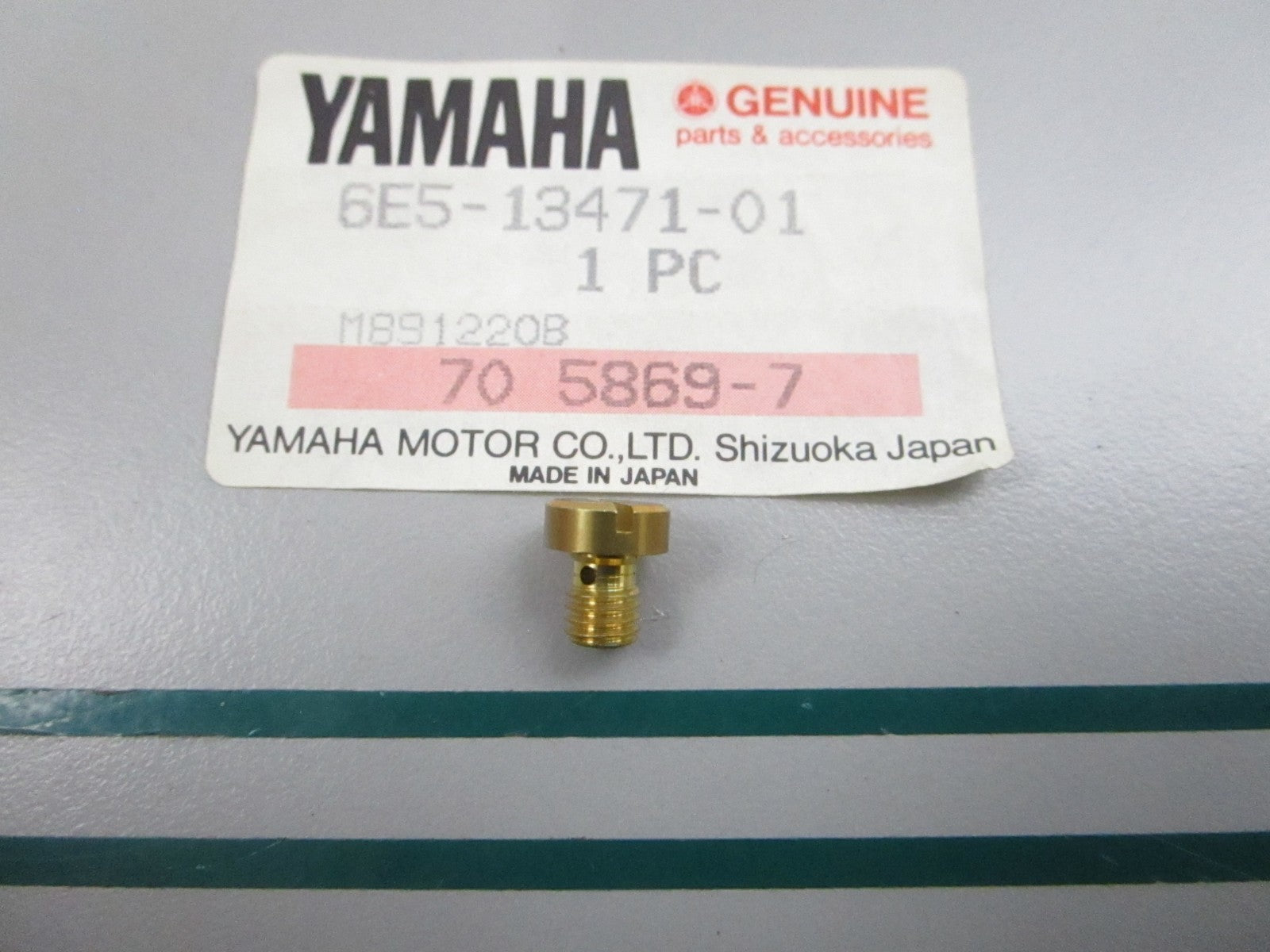 NEW OEM 6E5-13471-01-00 Yamaha Drain Plug Screw 0810
