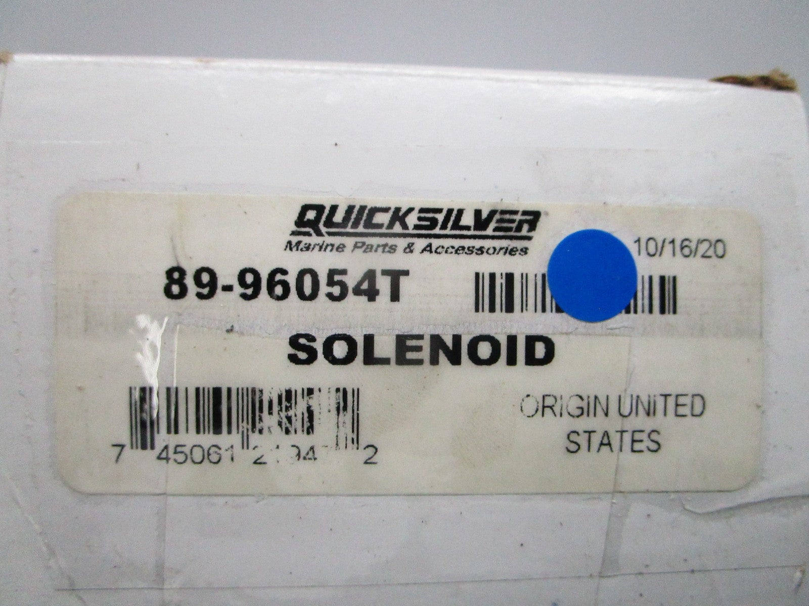 *NEW OEM* 0810 Mercury Quicksilver Solenoid 89-96054T