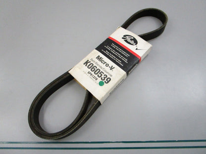 Gates K060539 Micro-V Serpentine Belt 6-Rib 53.96in NEW 0810