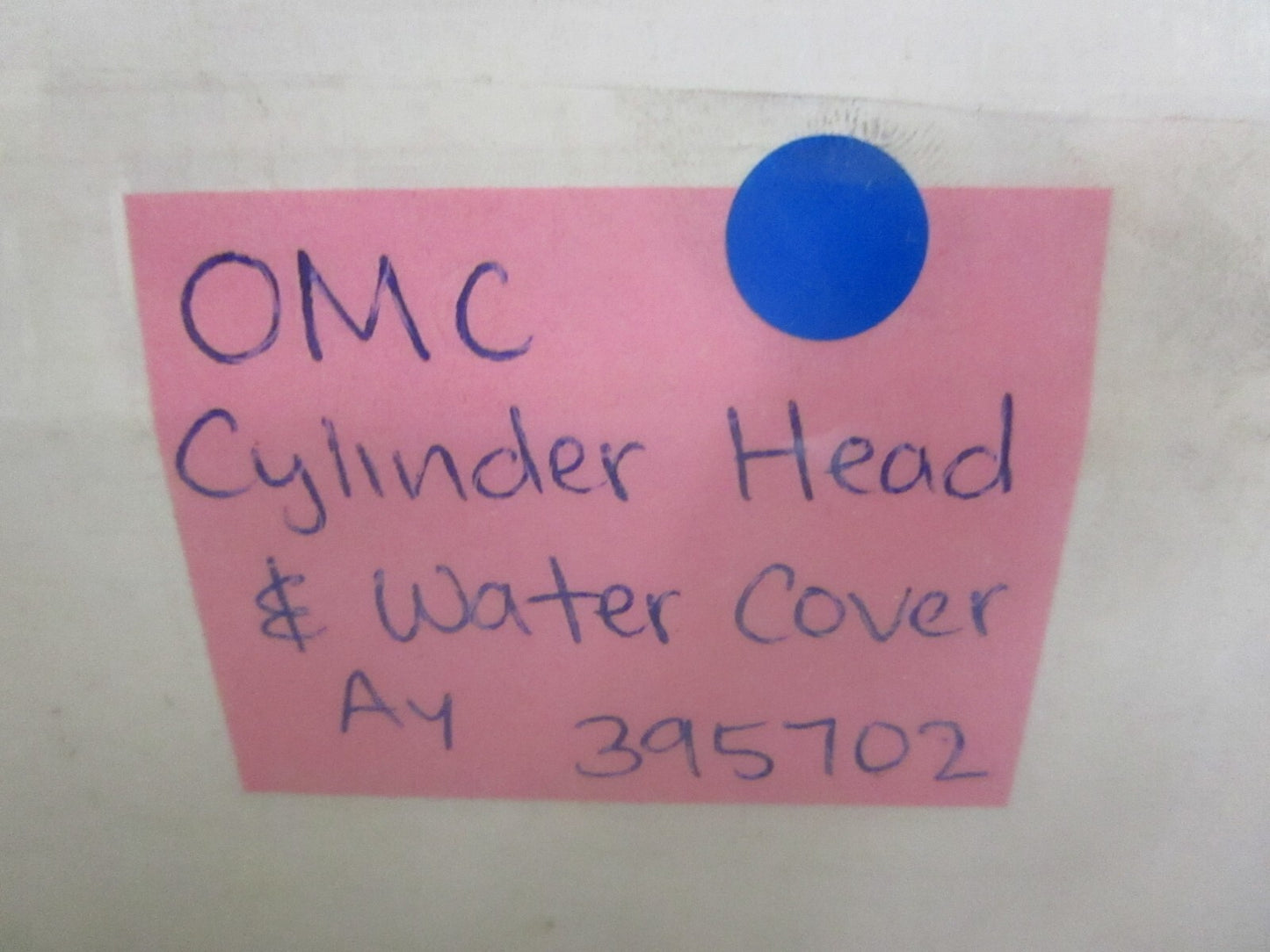 *NEW OEM* 0820 OMC Johnson Evinrude Cylinder Head & Water Cover 395702 0395702