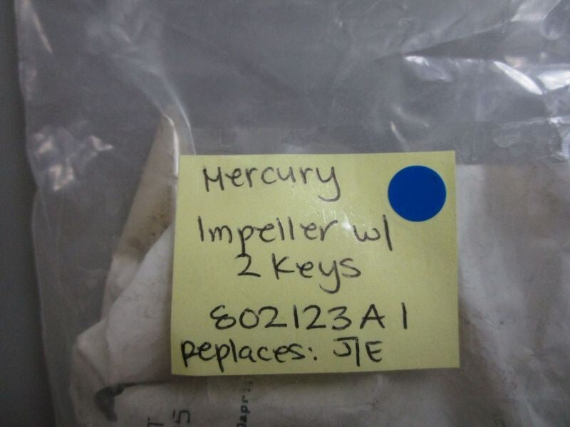 *NEW OEM* 0770 Mercury Quicksilver Impeller W/ 2 Keys 802123A1