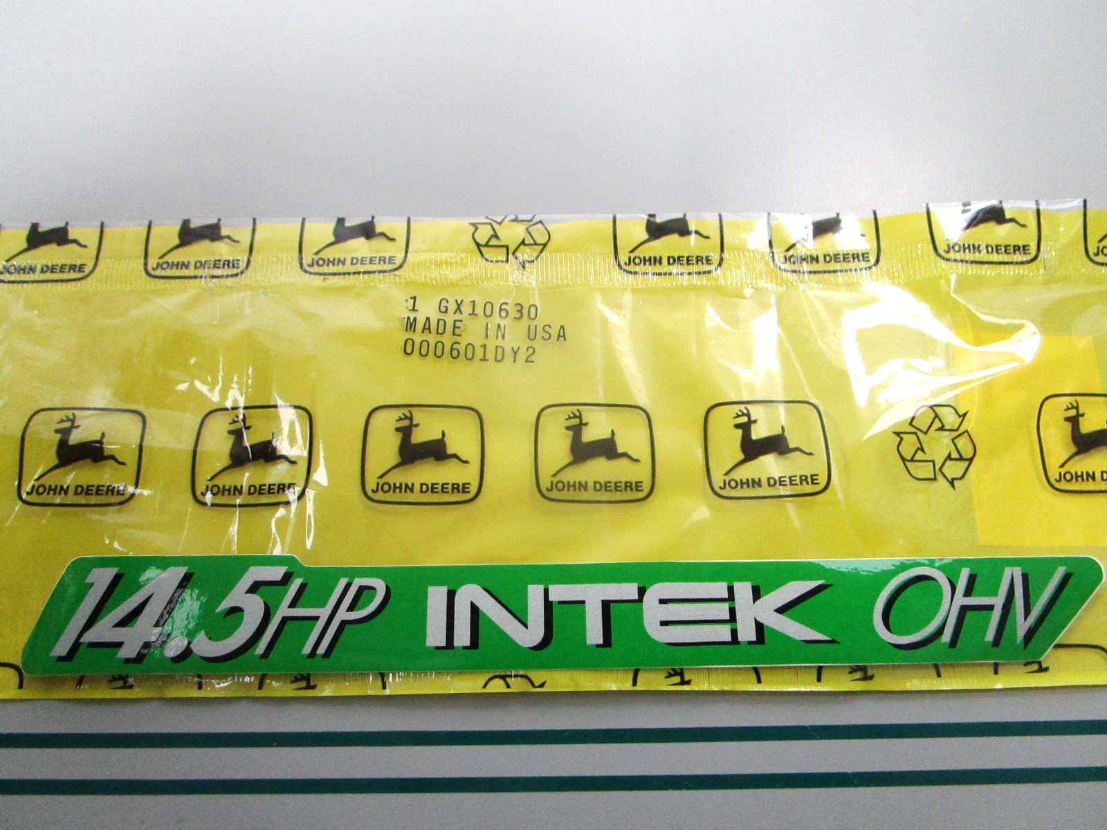 NEW OEM GX10630 John Deere Label 0810